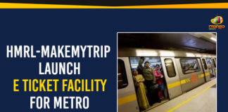 HMRL Latest News, HMRL MakeMyTrip, HMRL-MakeMyTrip Launch E Ticket Facility For Metro, Hyderabad Metro Rail Limited, Mango News, Political Updates 2019, Telangana, Telangana Breaking News, Telangana Political Updates, Telangana Political Updates 2019