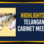 Highlights of Telangana Cabinet Meeting, Mango News, Political Updates 2019, Telangana, Telangana Breaking News, Telangana Cabinet Key Decisions, Telangana Cabinet meeting, Telangana cm kcr, Telangana Political Live Updates, Telangana Political Updates, Telangana Political Updates 2019