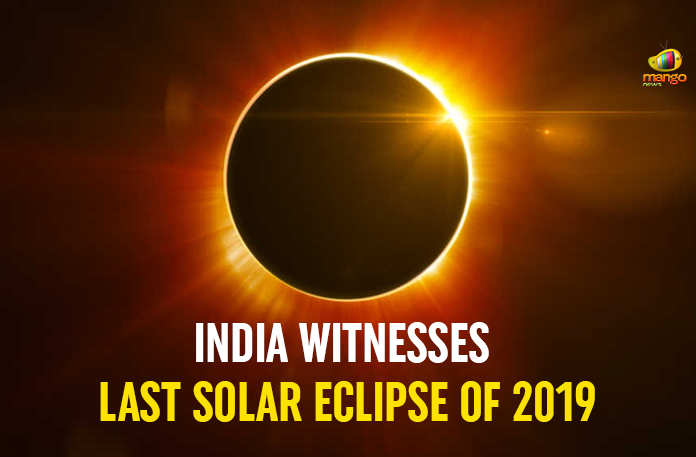 India-Witnesses-Last-Solar-Eclipse-Of-2019 India Witnesses Last Solar Eclipse Of 2019,latest political breaking news,national news updates 2019,national news headlines today,mango news