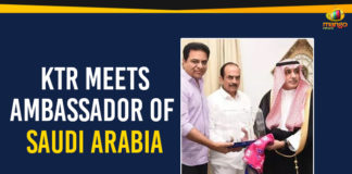 KTR Meets Ambassador Of Saudi Arabia, Mango News, Political Updates 2019, Saudi Arabia Ambassador Dr Al Sati, Telangana Breaking News, Telangana IT Industries Minister KTR, Telangana Political Live Updates, Telangana Political Updates, Telangana Political Updates 2019