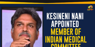Ap Political Live Updates 2019, AP Political News, AP Political Updates, AP Political Updates 2019, Indian Medical Committee, Kesineni Nani Appointed Member of Indian Medical Committee, Mango News, TDP MP Kesineni Nani