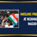 #CAAProtests, CAA 2019, Chief Minister of West Bengal, Citizenship Amendment Act 2019, Latest Political Breaking News, Mango News, Muslims Protests At Nizamabad Masjid, National News Headlines Today, national news updates 2019, National Political News 2019, Protests Against Citizenship Amendment Act, WB CM Mamata Banerjee