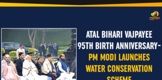 Atal Bihari Vajpayee 95th Birth Anniversary, Atal Jal Yojana, groundwater conservation mission, Latest Political Breaking News, Mango News, National News Headlines Today, national news updates 2019, National Political News 2019, PM Modi Launches Water Conservation Scheme