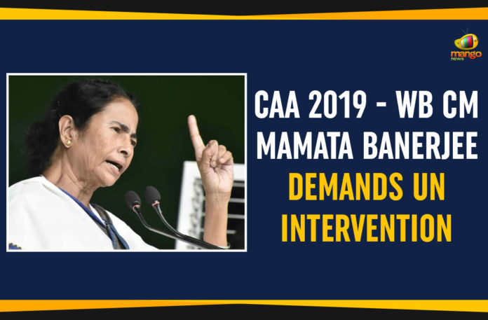 Mango-News-Portal-CAA-2019---WB-CM-Mamata-Banerjee-Demands-UN-Intervention #CAAProtests, CAA 2019, Chief Minister of West Bengal, Citizenship Amendment Act 2019, Latest Political Breaking News, Mango News, National News Headlines Today, national news updates 2019, National Political News 2019, Protests Against Citizenship Amendment Act, WB CM Mamata Banerjee