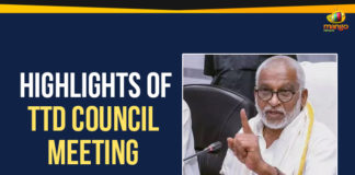 Andhra Pradesh latest news, AP Breaking News, AP Political News, AP Political Updates, Highlights Of TTD Council Meeting, Mango News, Tirumala Tirupati Devasthanam, TTD Board Latest News, TTD Board Takes Key Decisions