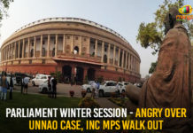 Angry Over Unnao Case, Bharatiya Janata Party, INC MPs Walk Out, Latest Political Breaking News, Mango News, National News Headlines Today, national news updates 2019, National Political News 2019, parliament winter session, Parliament Winter Session 2019, Unnao Rape Case, Unnao Rape Case Latest News
