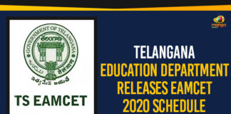 Telangana Education Department Releases EAMCET 2020 Schedule,Mango News, Political Updates 2019,Telangana Breaking News,Telangana Political Updates 2019,Telangana EAMCET 2020 Schedule,Telangana EAMCET 2020,TS EAMCET 2020 Schedule