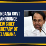 Chief Minister of Telangana, Mango News, New Chief Secretary Of Telangana, Political Updates 2019, Telangana, Telangana Breaking News, Telangana Political Live Updates, Telangana Political Updates, Telangana Political Updates 2019, Telangana Rashtra Samithi