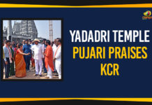 Yadadri Temple Pujari Praises KCR Yadadri Temple Pujari Praises KCR,Mango News, Political Updates 2019,Telangana Breaking News,Telangana Political Updates 2019,Yadadri Temple Pujari,CM KCR Blessings From Yadadri Temple Priest,Yadadri Temple Priest,Telangana CM KCR