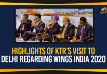 Highlights Of KTR’s Visit To Delhi Regarding Wings India 2020