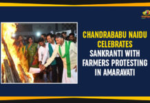 Chandrababu Naidu Celebrates Sankranti With Farmers Protesting In Amaravati