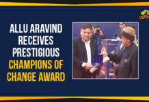 Allu Aravind Receives Prestigious Champions Of Change Award