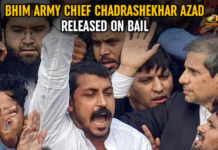 Bhim Army Chief Chandrashekhar Azad Released On Bail Army Chief Chandrashekhar Azad Released, Bhim Army Chief Chandrashekhar Azad, Latest Political Breaking News, Mango News, National News Headlines Today, national news updates 2020, national political news 2020, President of the Bhim Army
