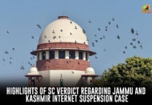 Highlights Of SC Verdict Regarding Jammu And Kashmir Internet Suspension Case Central Government of India, Highlights Of SC Verdict, Jammu And Kashmir Case, Jammu And Kashmir Internet Suspension Case, Latest Political Breaking News, Mango News, National News Headlines Today, national news updates 2020, national political news 2020