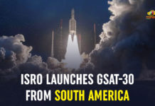 ISRO Launches GSAT-30 From South America