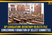 AP Legislature Secretary Rejects File Concerning Formation Of Select Committee Andhra Legislature Secretary, andhra pradesh, Andhra Pradesh legislative council secretary, AP 3 Capitals Bill, AP Legislative Council, AP Select Committee, Mango News, Select Committee, Select Committee files rejected, Select Committee Formation File
