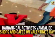 Bajrang Dal Activists Vandalise Shops And Cafes On Valentine’s Day bajrang dal activists, Bajrang Dal Activists Vandalise Shops, Bajrang Dal Activists Vandalise Shops In Hyderabad, Hyderabad, Mango News, Pulwama martyrs, Telangana, Valentine band karo, Valentine Day News, Valentine’s Day, Valentines Day 2020