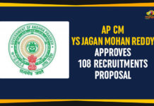 AP CM YS Jagan Mohan Reddy Approves 108 Recruitments Proposal 108 Recruitments, 108 Recruitments Proposal, Andhra Pradesh Disha Act 2019, AP 108 Recruitments Proposal, AP CM YS Jagan Mohan Reddy, Disha Act, Disha Act 2019, Forensic laboratories, Mango News, Ram Nath Kovind, recruitment of 180 personnel