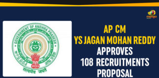 108 Recruitments, 108 Recruitments Proposal, Andhra Pradesh Disha Act 2019, AP 108 Recruitments Proposal, AP CM YS Jagan Mohan Reddy, Disha Act, Disha Act 2019, Forensic laboratories, Mango News, Ram Nath Kovind, recruitment of 180 personnel
