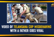 Girl commits suicide, Mango News, Sangareddy, Telangana, Telangana Breaking News, Telangana Cop Misbehaving With A Father, Video Of Telangana Cop, Viral Video Of Telangana Cop