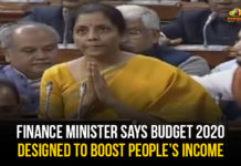Finance Minister Budget 2020, Finance Minister of India, Mango News, National News Headlines Today, Nirmala Sitharaman, Parliament Budget Session, Union Budget Session, Union Budget Session 2020, Union Budget Session News