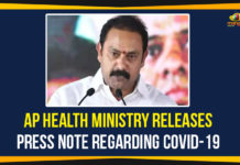 AP Health Ministry Releases Press Note Regarding COVID-19 AP Coronavirus, AP Government Alerts Health Department, AP Health Department, AP Health Ministry, Corona, Corona Virus, Corona Virus Case, COVID-19, Mango News, Novel Coronavirus, Positive Corona Virus Case, Union health ministry