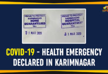 COVID-19 – Health Emergency Declared In Karimnagar