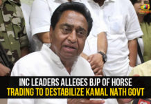 INC Leaders Alleges BJP Of Horse Trading To Destabilize Kamal Nath Govt