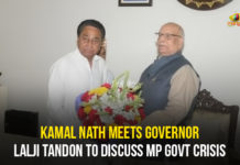 Kamal Nath Meets Governor Lalji Tandon To Discuss MP Govt Crisis Jyotiraditya Scindia, Kamal Nath Meets Governor, Kamal Nath Meets Governor Lalji Tandon, Madhya Pradesh, Madhya Pradesh Government Crisis, Madhya Pradesh Govt, Madhya Pradesh News Live, Madhya Pradesh Political Crisis, MP crisis Live updates, MP Government Crisis, MP Governor Lalji Tandon, MP Govt Crisis, MP political crisis