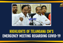 Highlights Of Telangana CM’s Emergency Meeting Regarding COVID-19 Highlights Of Telangana CM’s Emergency Meeting Regarding COVID-19