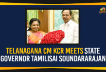 Telanagana CM KCR Meets State Governor Tamilisai Soundararajan