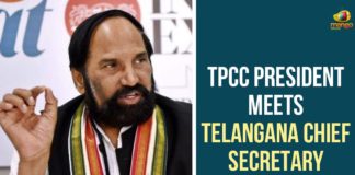 CS Somesh Kumar, Opposition Leaders Meet CS Somesh Kumar, Telangana, Telangana Chief Secretary Somesh Kumar, Telangana Coronavirus, Telangana Coronavirus Deaths, telangana coronavirus updates, Telangana CS Somesh Kumar, Telangana Opposition Leaders, TPCC President, TPCC President Meets Telangana Chief Secretary