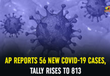 AP Reports 56 New COVID-19 Cases, Tally Rises To 813 andhra pradesh, AP Corona Positive Cases, AP Coronavirus, AP COVID 19 Cases, AP Reports 56 New COVID 19 Cases, AP Total Positive Cases, Corona Positive Cases, Coronavirus, Coronavirus Breaking News, coronavirus latest news, Coronavirus live updates, COVID-19, Total Corona Cases In AP
