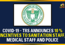 Coronavirus, Coronavirus live updates, COVID-19, Incentives To Medical Staff, Incentives To Police Staff, Incentives To Sanitation Staff, India COVID 19 Cases, Telangana, Telangana cm kcr, Telangana Coronavirus, Telangana govt to provide incentives to doctors, TRS Announces 10 % Incentives, TRS Announces 10 % Incentives Medical