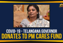 Corona Positive Cases, Coronavirus, Coronavirus Breaking News, coronavirus latest news, Coronavirus live updates, COVID 19 Donations, COVID-19, India COVID 19 Cases, PM CARES Fund, PM CARES Fund Donations, Tamilisai Soundararajan, Telangana Governor, Telangana Governor Donates To PM CARES Fund, Telangana Governor Tamilisai Soundararajan