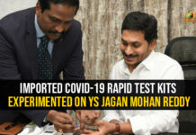 Imported COVID-19 Rapid Test Kits Experimented On YS Jagan Mohan Reddy andhra pradesh, AP Coronavirus, AP COVID 19 Cases, AP government, AP Rapid Test Kits, Corona Outbreak, Corona Rapid Test Kits From South Korea, Corona rapid testing kits, Coronavirus, Coronavirus Breaking News, Coronavirus in India Highlights, Coronavirus live updates, COVID-19, south korea