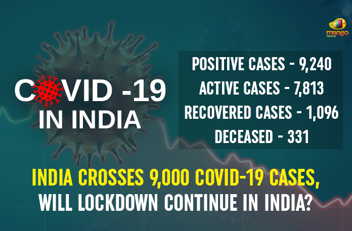 India-Crosses-9,000-COVID-19-Cases,-Will-Lockdown-Continue-In-India