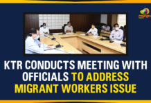 KTR Conducts Meeting With Officials To Address Migrant Workers Issue Coronavirus, Coronavirus Breaking News, coronavirus latest news, Coronavirus live updates, Coronavirus updates Live, COVID-19, India COVID 19 Cases, KTR, KTR Meeting, KTR On Migrant Workers Issue, Migrant Workers Issue, Telangana, Telangana Coronavirus, Telangana Coronavirus Deaths, Telangana Migrant Workers Issue, Total COVID 19 Cases
