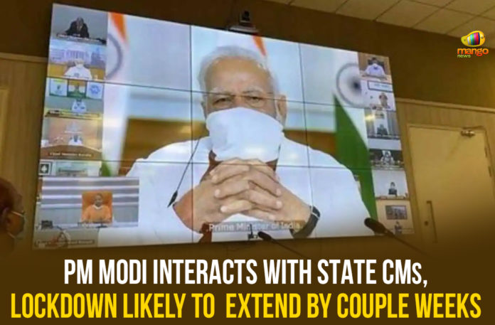 Corona Outbreak, COVID-19, India Lockdown, Lockdown Extension, Modi Video Conference, narendra modi video conference, PM Modi, PM Modi Video Conference, PM Modi Video Conference over Lockdown Extension, PM Modi Video Conference with Chief Ministers, pm narendra modi, Prime Minister Narendra Modi