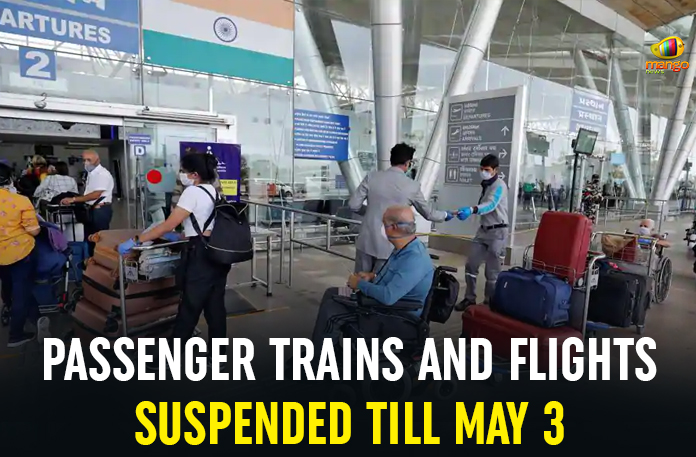 Passenger-Trains-And-Flights-Suspended-Till-May-3 Corona Outbreak, Coronavirus In India, COVID-19, Flights Suspended Till May 3, India Lockdown, India Lockdown Extension, Indian railways and airlines suspended services, Lockdown Extension, Lockdown In India, Nation Lockdown, Passenger Trains, Passenger Trains Suspended Till May 3, PM Modi, PM Modi Announces Lockdown Extension Till 3rd May, PM Modi Lockdown Extension, PM Narendra Modi