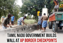 Tamil Nadu Government Builds Wall At AP Border Checkpoints AP Border Checkpoints, Chittoor District, Chittoor Gudiyatham road, Chittoor Ponni Chennai road, Tamil Nadu Coronavirus, Tamil Nadu Covid 19, Tamil Nadu government, Tamil Nadu Government Builds Wall, Tamil Nadu Government Builds Wall At AP Border Checkpoints, tamil nadu latest news, Tamil Nadu Lockdown