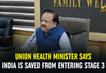 Union Health Minister Says India Is Saved From Entering Stage 3 Coronavirus, Coronavirus Breaking News, coronavirus india, Coronavirus live updates, Coronavirus outbreak, Coronavirus Total Cases, Coronavirus Update, COVID 19 Cases, COVID-19, Dr Harsh Vardhan, Health Minister of India, india coronavirus cases, pandemic situation in India, Union Health Minister, Union Health Minister Dr Harsh Vardhan