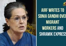 AIRF Writes To Sonia Gandhi Over Migrant Workers And Shramik Express Coronavirus cases in India, Coronavirus Deaths In India, Coronavirus Higlights, Coronavirus In India, Coronavirus in India live updates, Coronavirus live updates, Coronavirus news highlights, Coronavirus outbreak, coronavirus positive cases, Coronavirus Positive Cases In India, india coronavirus cases, india coronavirus deaths, Total Corona Cases In India