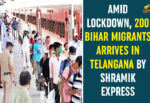 Amid Lockdown, 200 Plus Bihar Migrants Reach Telangana By Shramik Express 250 Bihar Migrants Reach Telangana By Shramik Express, Bihar Migrants, Bihar Migrants Workers, migrant labourers, migrant workers, Shramik Express, Shramik Express trains, Shramik Special trains, Shramik Special trains migrant workers, Telangana, Telangana Shramik Express