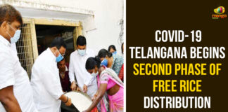 2nd phase of rice distribution begins, Free Rice Distribution, Free rice distribution begins in Telangana, Free Rice Distribution Telangana, Govt Starts Second Phase of Free Rice Distribution, Hyderabad, Mareddy Srinivas Reddy, Phase two of free ration supply begins, Telangana Begins Second Phase Of Free Rice Distribution, Telangana Rashtra Samithi
