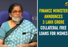 Finance Minister Announces 3 Lakh Crore Collateral Free Loans for MSMEs 20 lakh crore package, Atma Nirbhar Bharat Abhiyan, Atma Nirbhar Bharat Abhiyan economic package, Covid relief package, Details of Rs 20 lakh Crore Economic Package, Finance Minister Nirmala Sitharaman, FM Nirmala Sitharaman, FM Nirmala Sitharaman Press Meet, FM Nirmala Sitharaman Press Meet Live Updates, FM Sitharaman share details of Rs 20 lakh crore, Nirmala Sitharaman, Nirmala Sitharaman press conference today, Nirmala Sitharaman Press Meet Live, PM Modi Atma Nirbhar Bharat Abhiyan economic package, Prime Minister Narendra Modi, Rs 20 lakh crore economic package