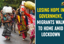 Losing Hope In Government, Migrants Walk To Home Amid Lockdown