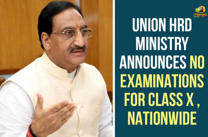 10th boards exams, CBSE, Central Board of Secondary Education, HRD Minister of India, No Examination For Class X Nationwide, North East Delhi, Ramesh Pokhriyal, Union HRD Announces No Examination For Class X, Union Human Resource Development
