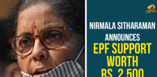 20 lakh crore package, Atma Nirbhar Bharat Abhiyan, Atma Nirbhar Bharat Abhiyan economic package, Covid relief package, EPF, EPF Contribution Extended, EPF Contribution Extended by Another 3 Months, Finance Minister Nirmala Sitharaman, FM Nirmala Sitharaman Press Meet, Nirmala Sitharaman, Nirmala Sitharaman press conference today, Nirmala Sitharaman Press Meet Live, TDS/TCS Shall Be Reduced By 25% Of Existing Rates