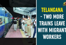 Telangana – Two More Trains Leave With Migrant Workers Central Government, Hyderabad Station, Railway Protection Force, Shramik Express, Shramik Express With 1250 Migrants Leaves For Bihar, Special Trains For Migrant Labourers, Special Trains For Migrant Labourers In Telangana, stranded migrant labourers, Telangana, Telangana Runs Special Trains, Telangana Runs Special Trains For Migrant Labourers